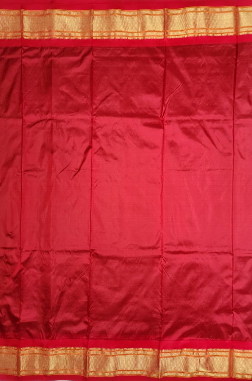 green-red-Paithani-silk