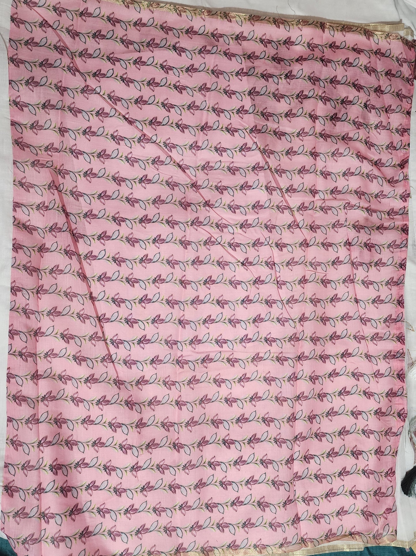 White cotton Aari print 2