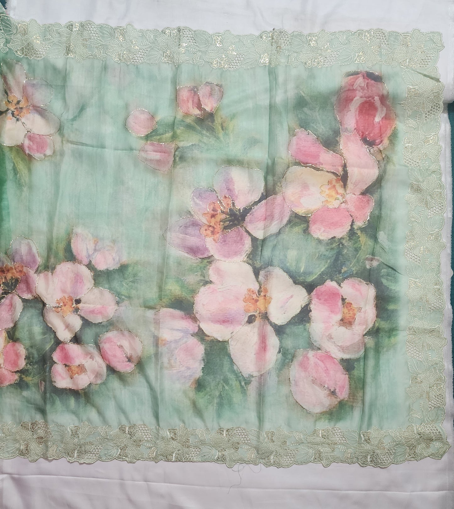 light green-organza-floral-print