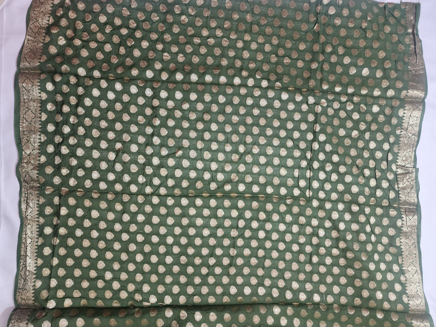 cream dola silk wave print
