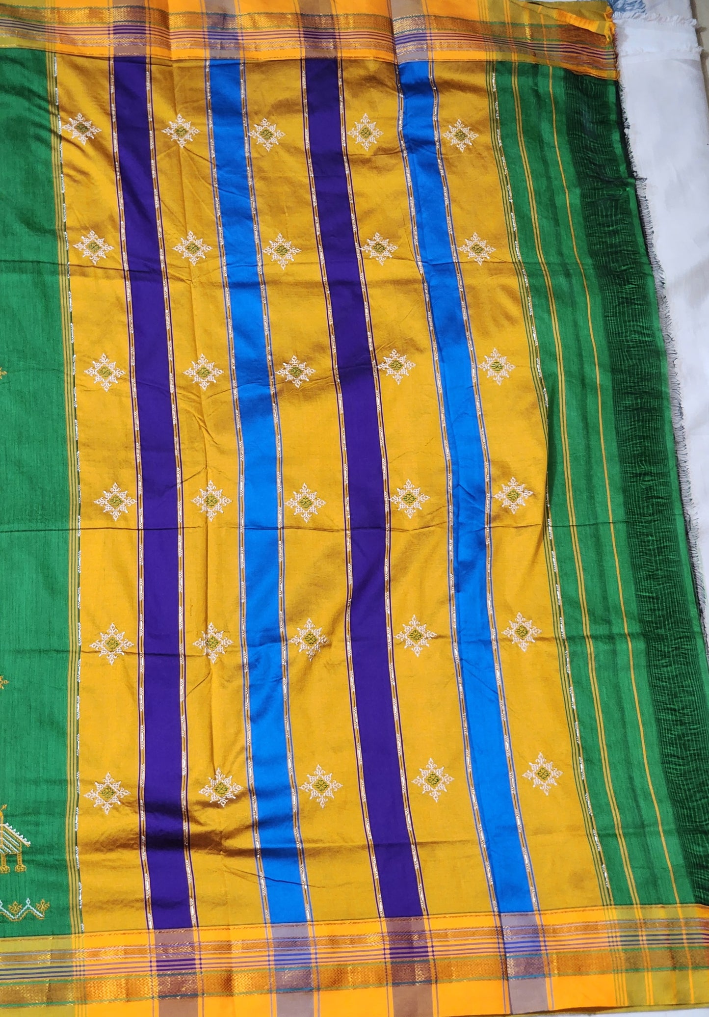 Parrot green Ilkal Cotton Saree