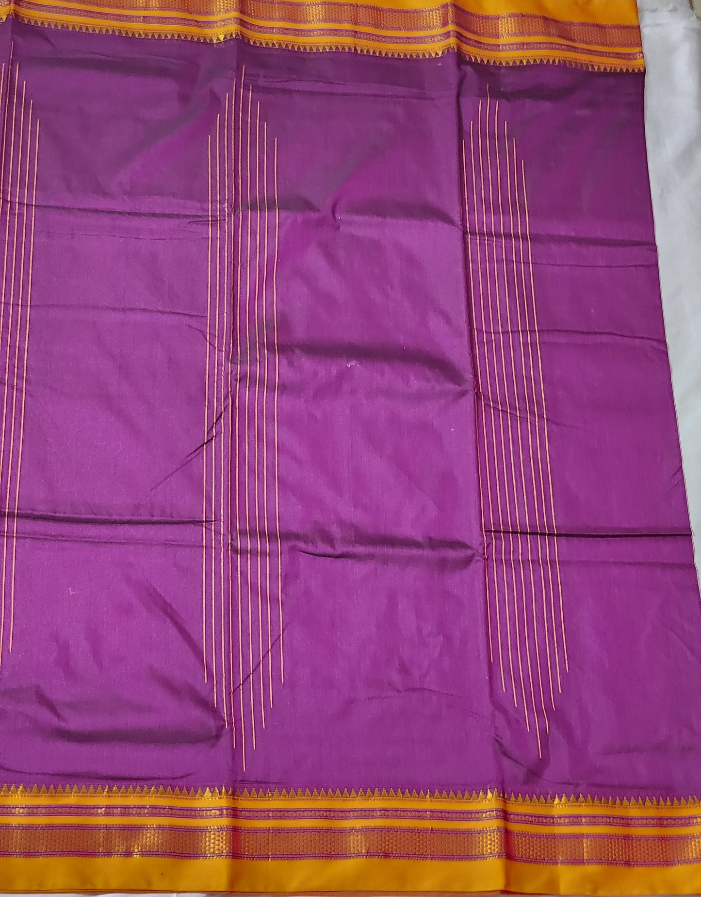Royal Violet Ilkal Cotton Saree