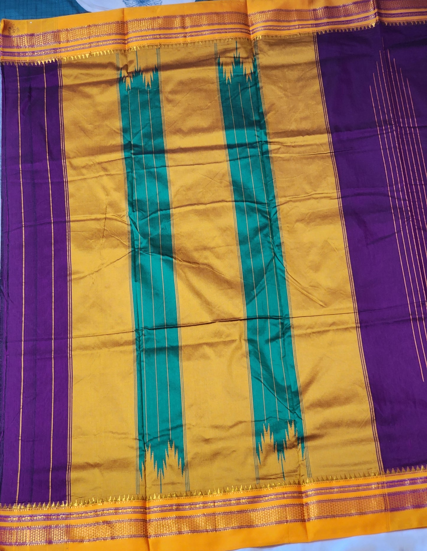 Royal Violet Ilkal Cotton Saree