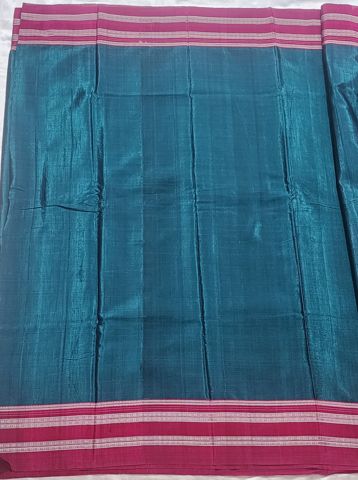 peacock blue Ilkal Viscose Silk Saree