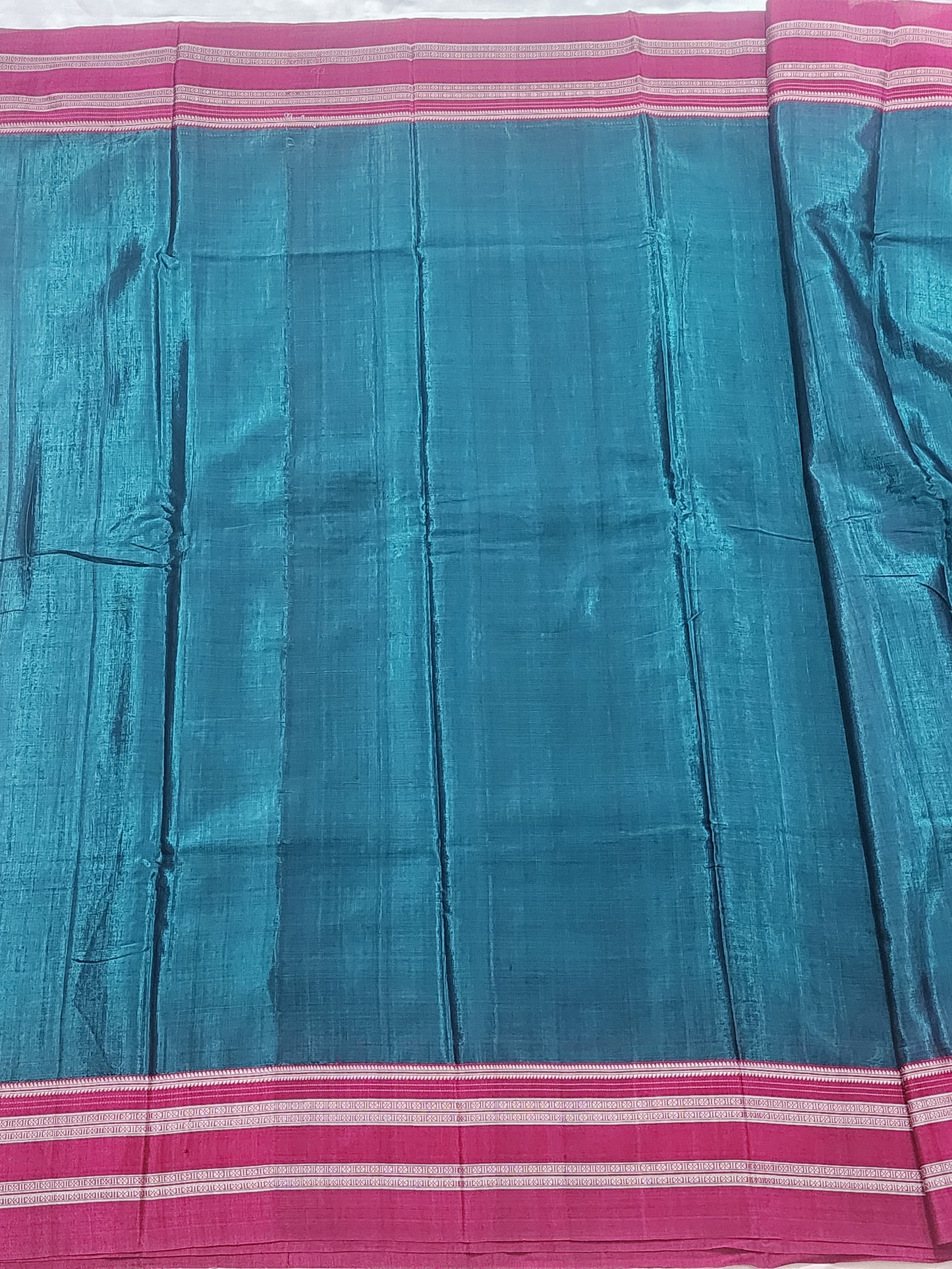 peacock blue Ilkal Viscose Silk Saree