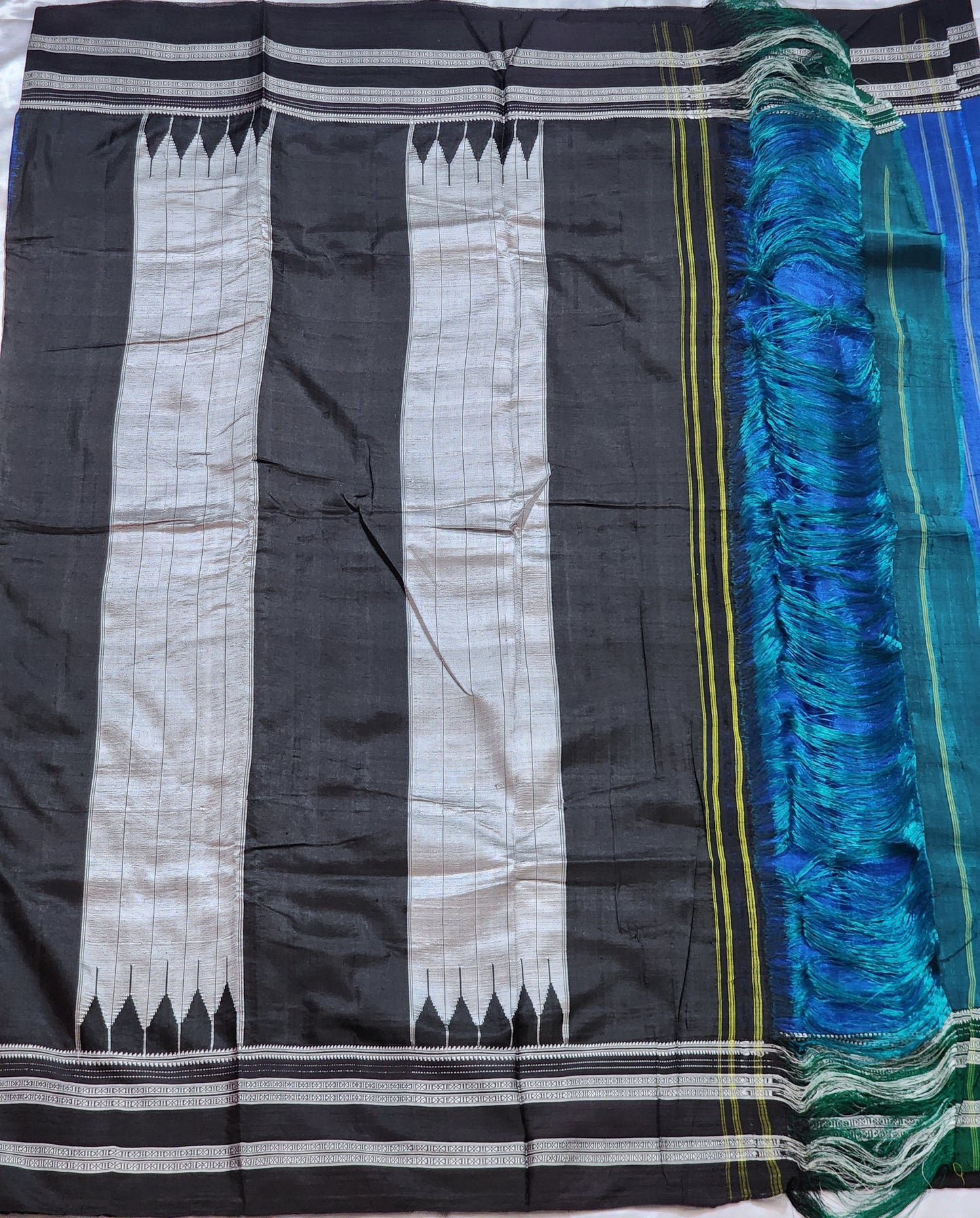 Royal Blue Ilkal Viscose Silk Saree