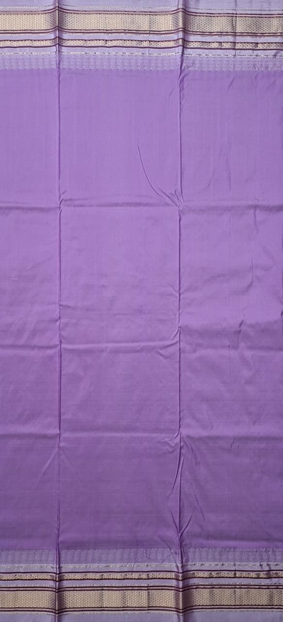 Maroon-Lilac Ilkal Silk