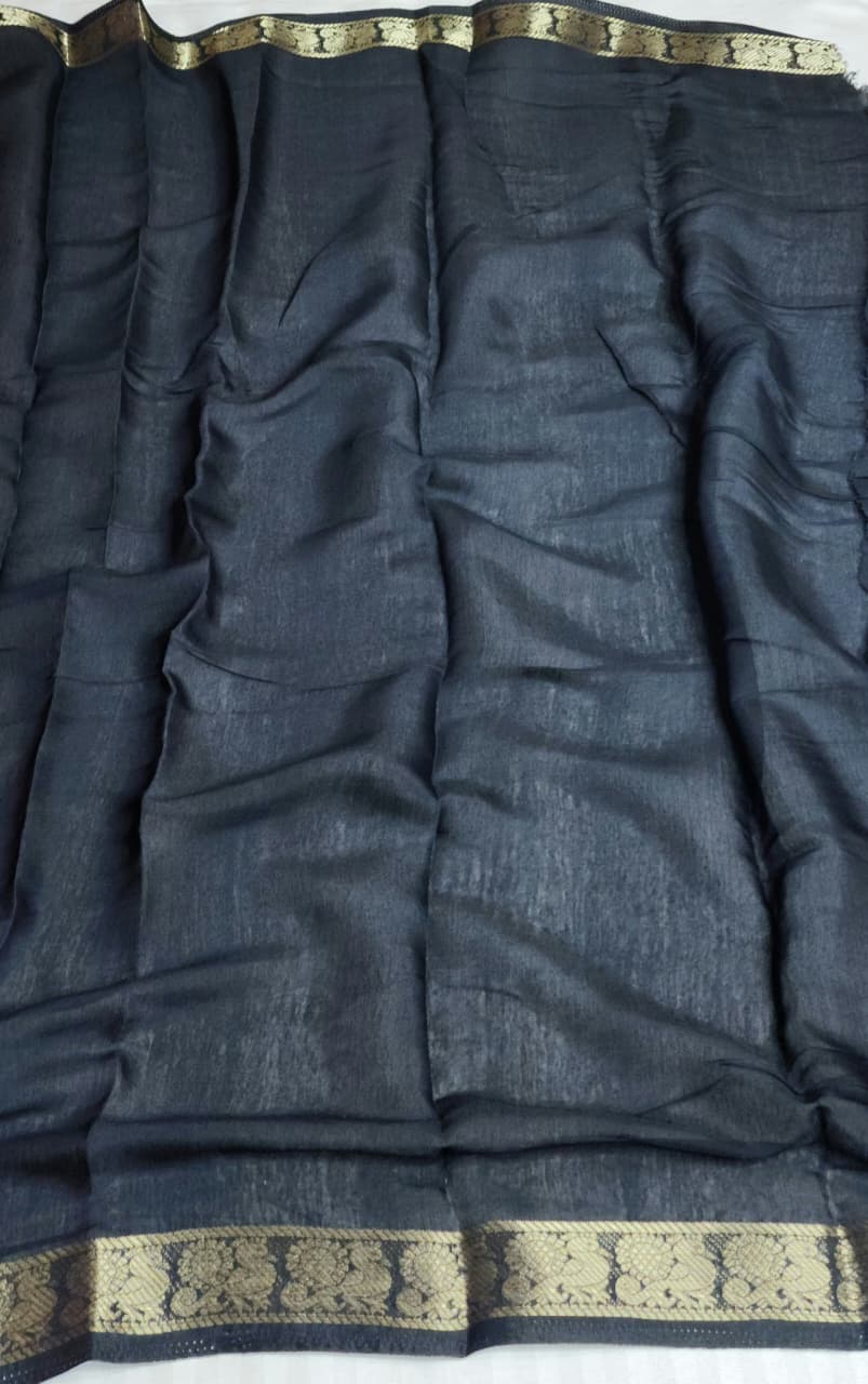 Vibrant Red & Ivory Kalamkari Cotton Saree with Black Zari Border