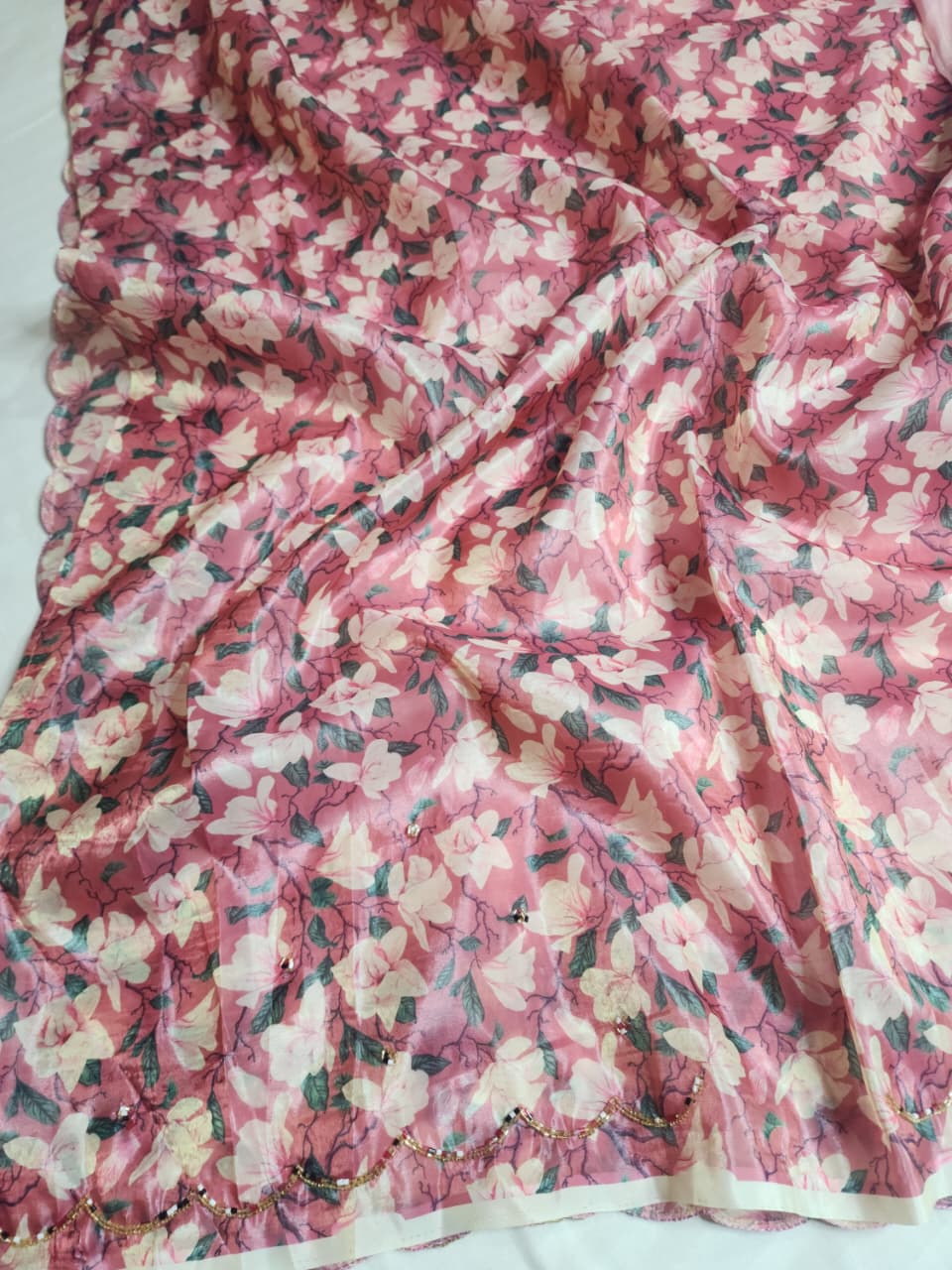 Pink Fancy Embroidered Saree