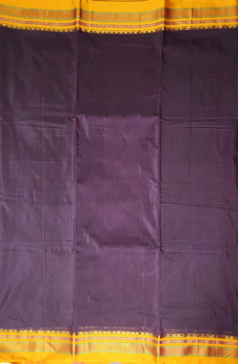 Dark Wine Purple Ilkal Saree