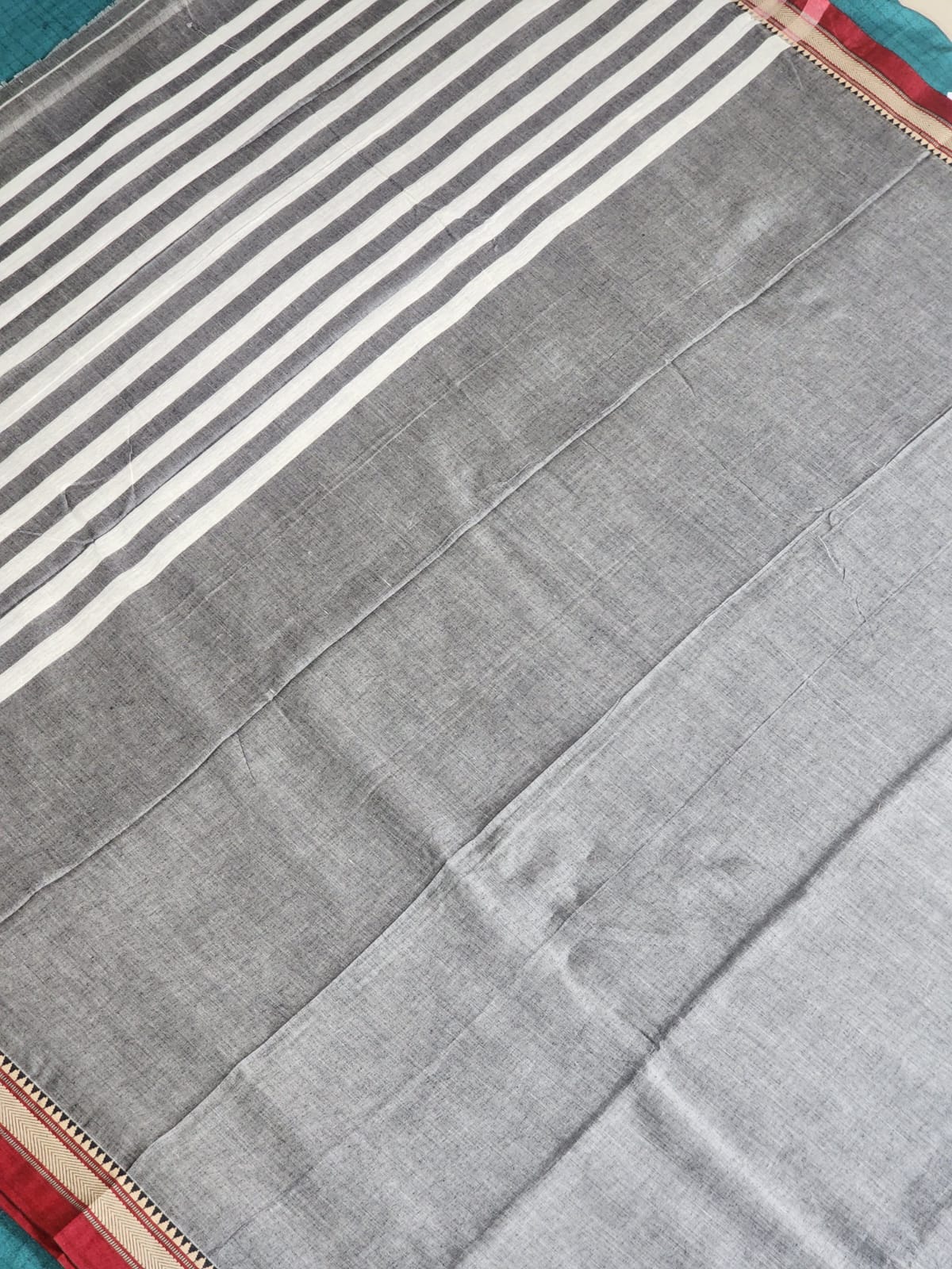 Elegant Grey Ilkal saree