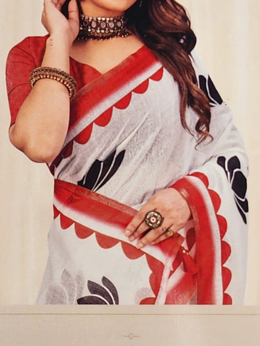 white-cotton-lotus-print