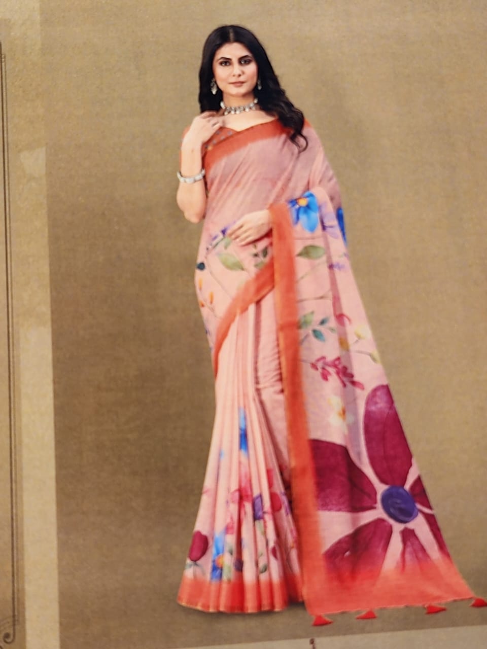 peach-cotton-floral-print