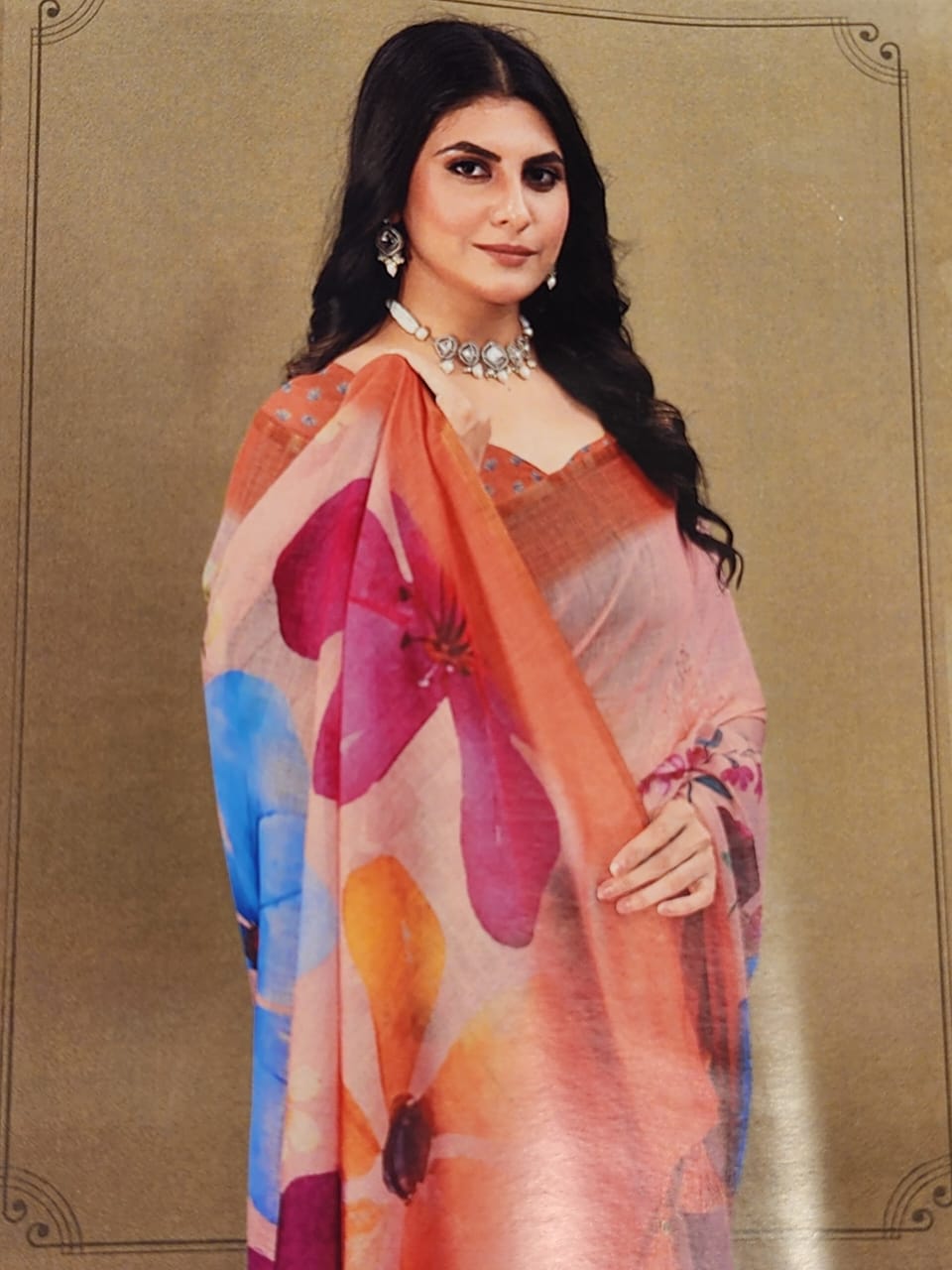 peach-cotton-floral-print