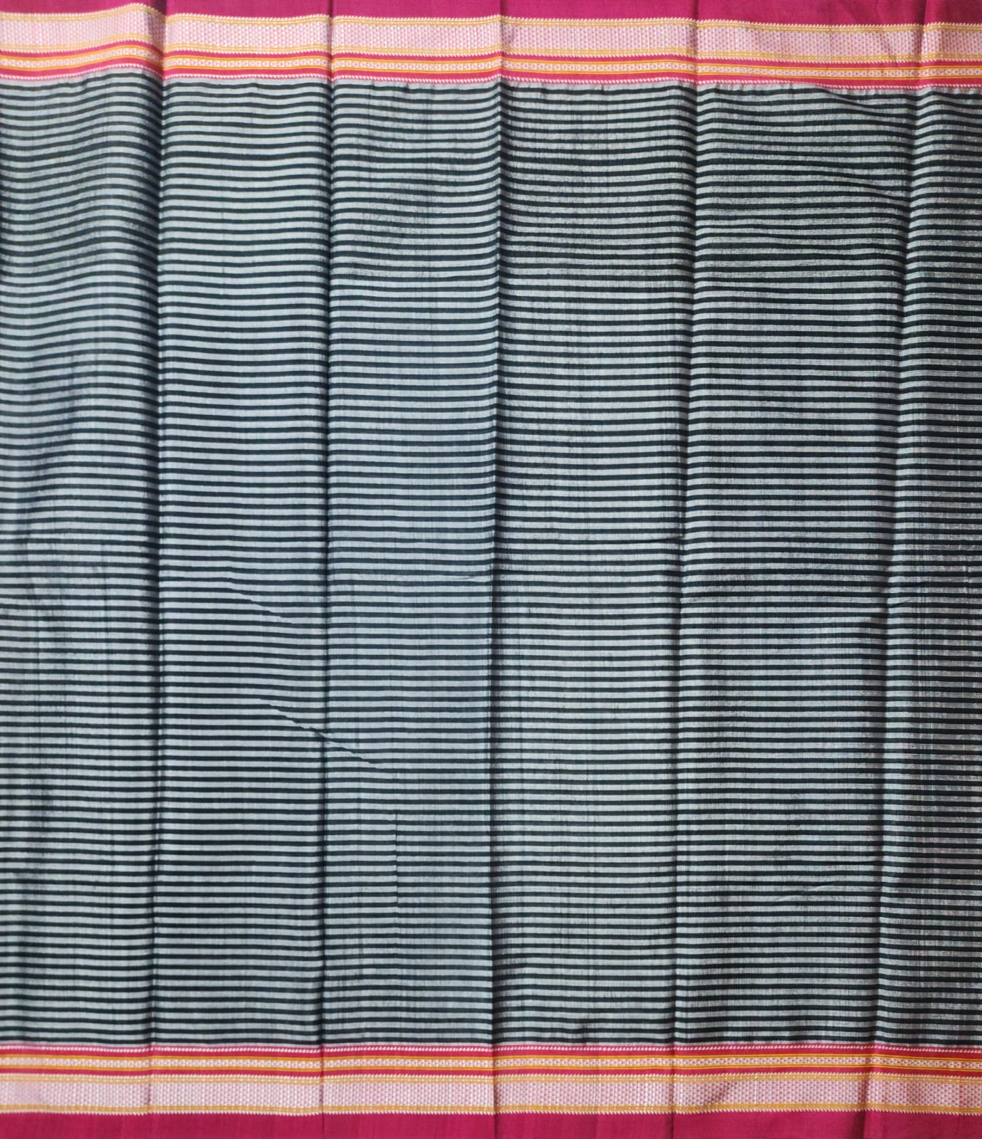 Graphite Black chikki paras border Ilkal Viscose Saree