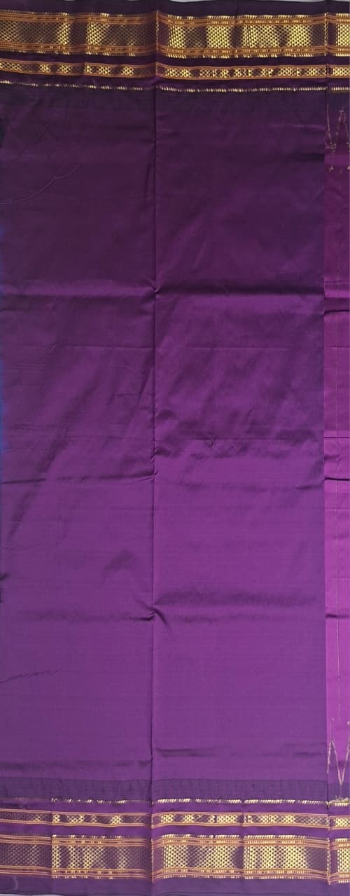 Blue-Purple Ilkal Silk