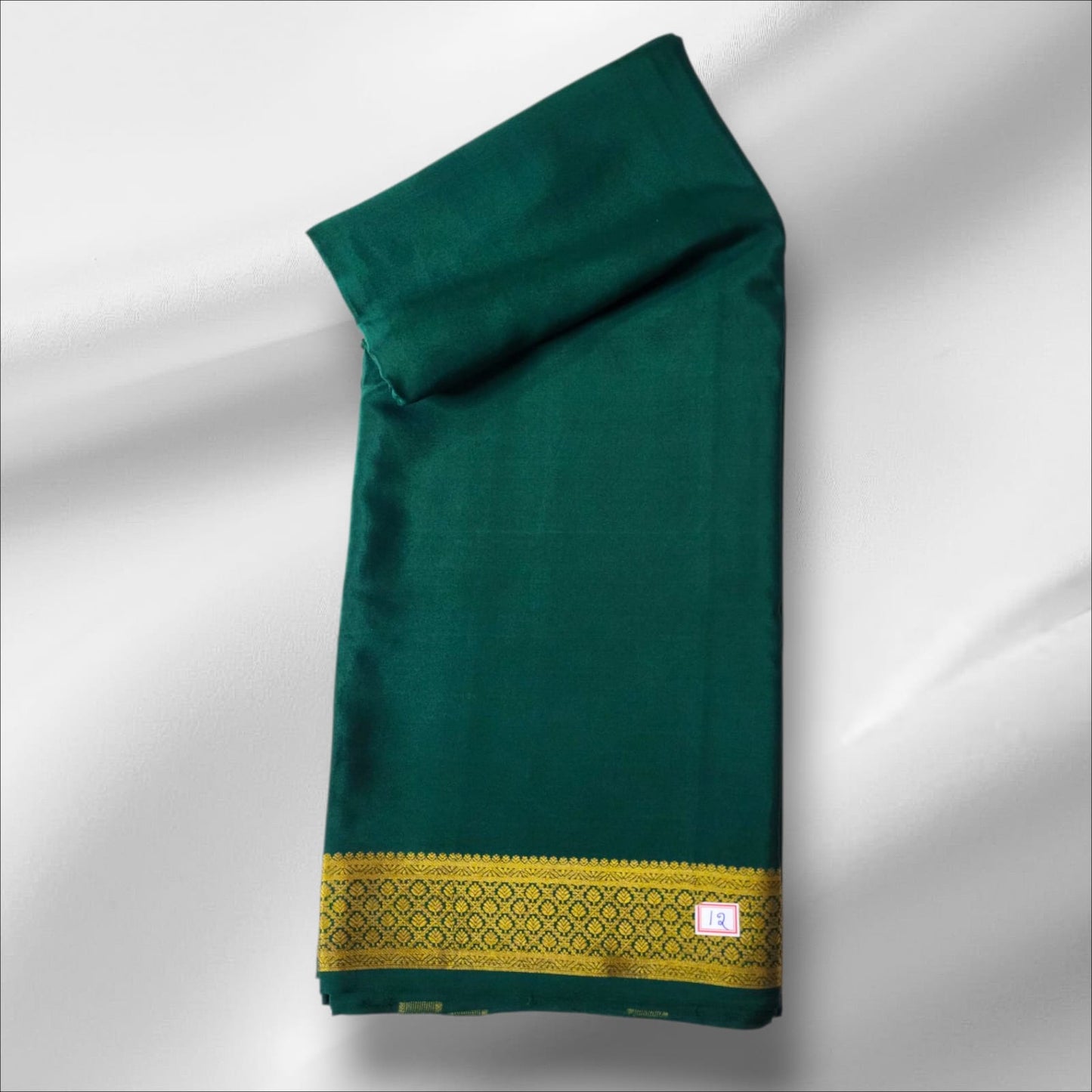 Classic Bottle Green Mysore Silk Saree