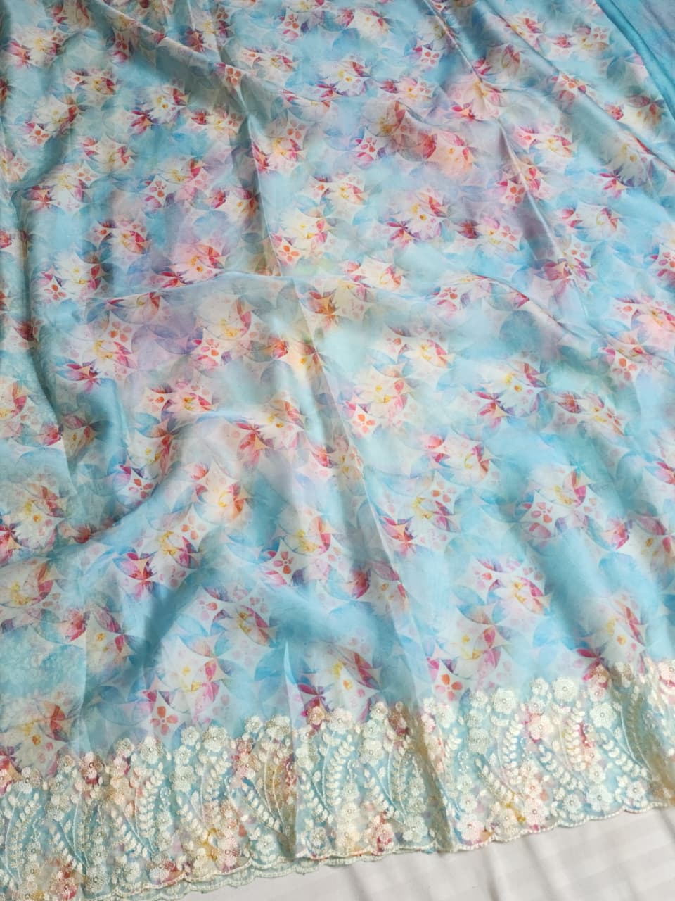 Blue-Organza-floral-print