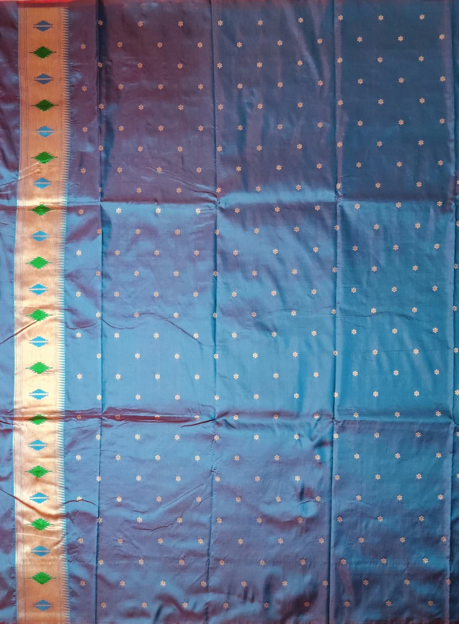 Rani Pink Soft Silk Paithani Saree