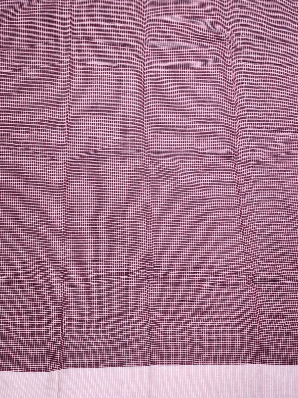 Maroon Checks Patteda Anchu Ilkal Saree