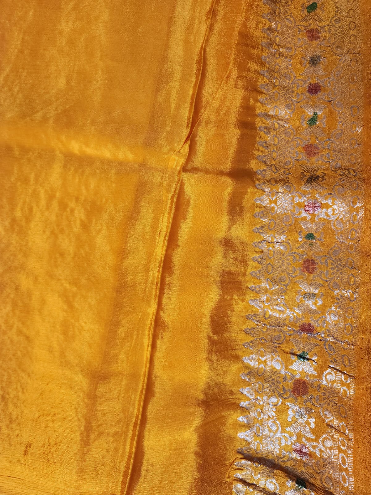 Golden Glow Banaras Silk Saree