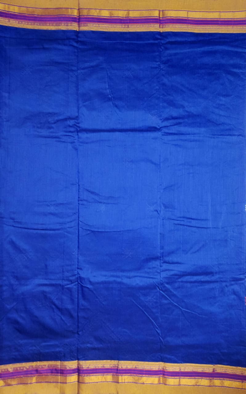 Royal Blue Ilkal Kasuti Saree