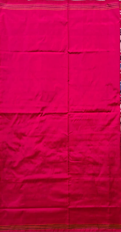 Multicolor Handloom Pochampally pure silk -MultiPattern design