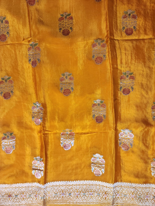 Golden Glow Banaras Silk Saree
