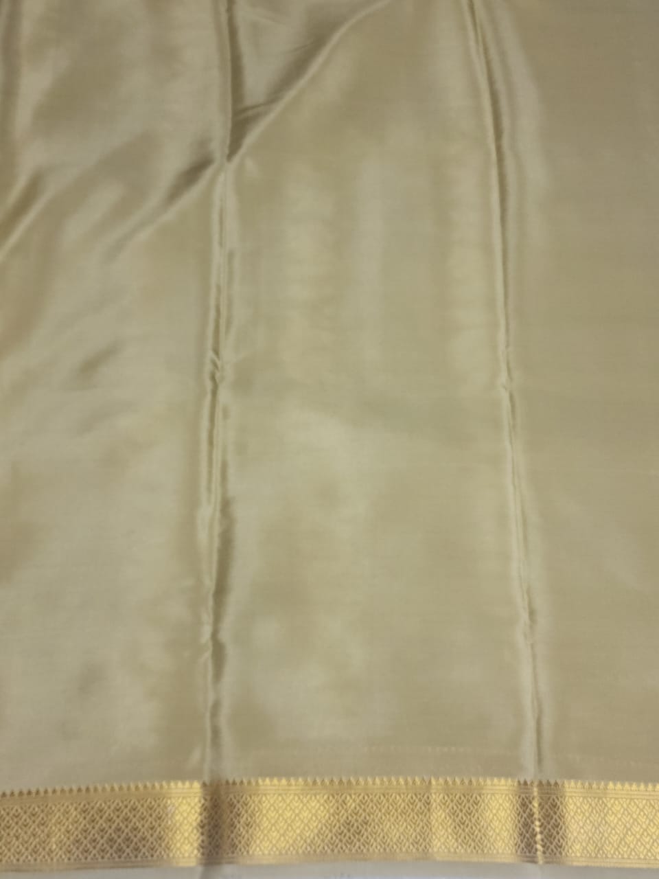 Golden Aura – Mysore Silk Shibori Saree