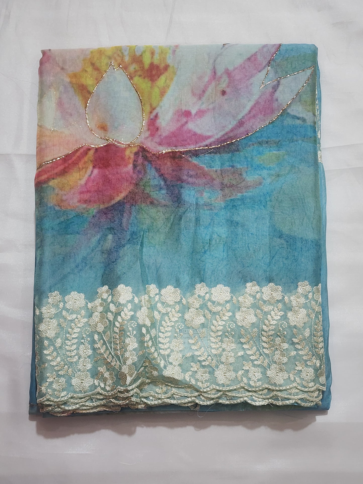 Blue-Organza-floral-print