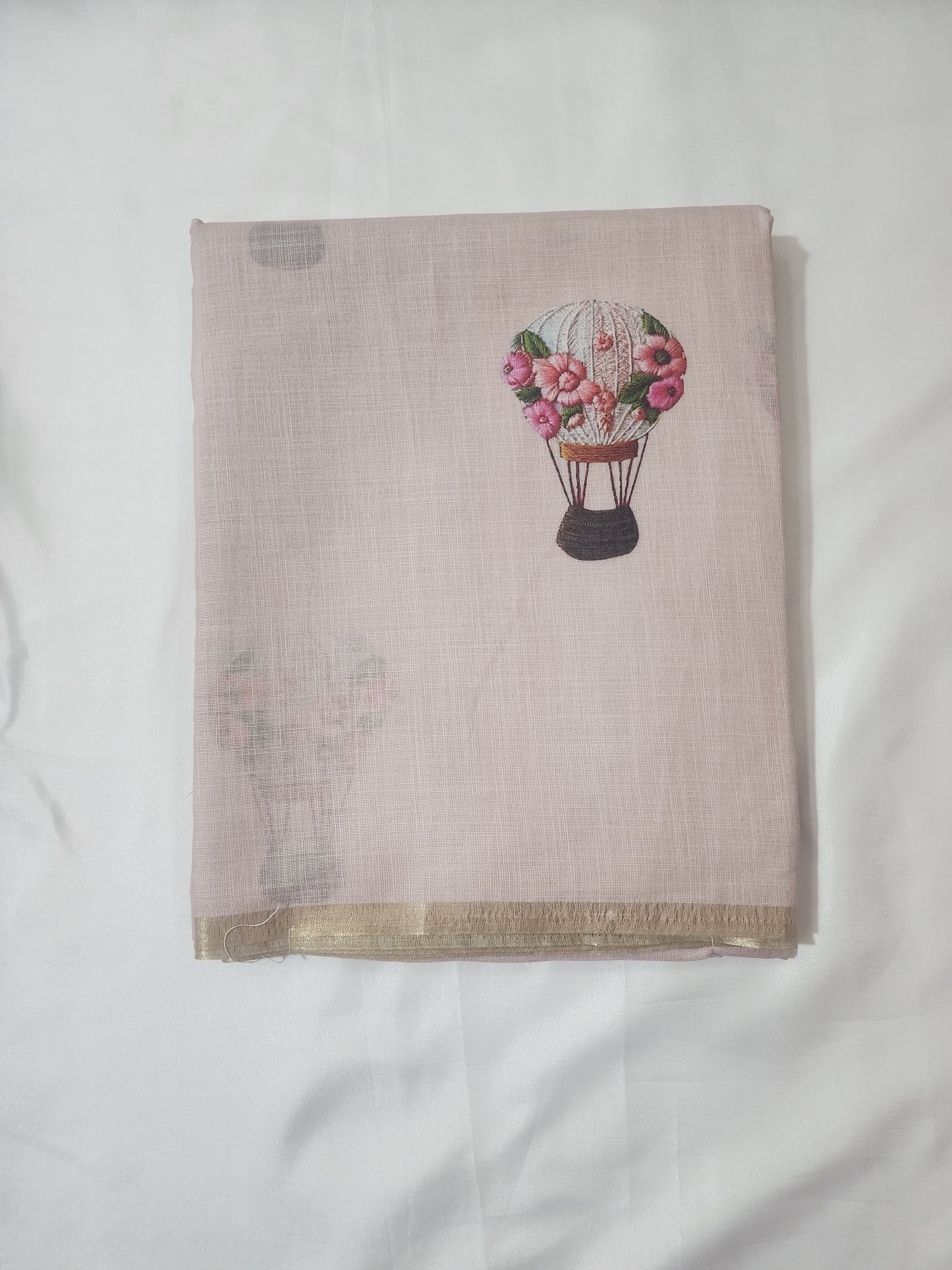Blush Balloon Dream Tapi Print Saree