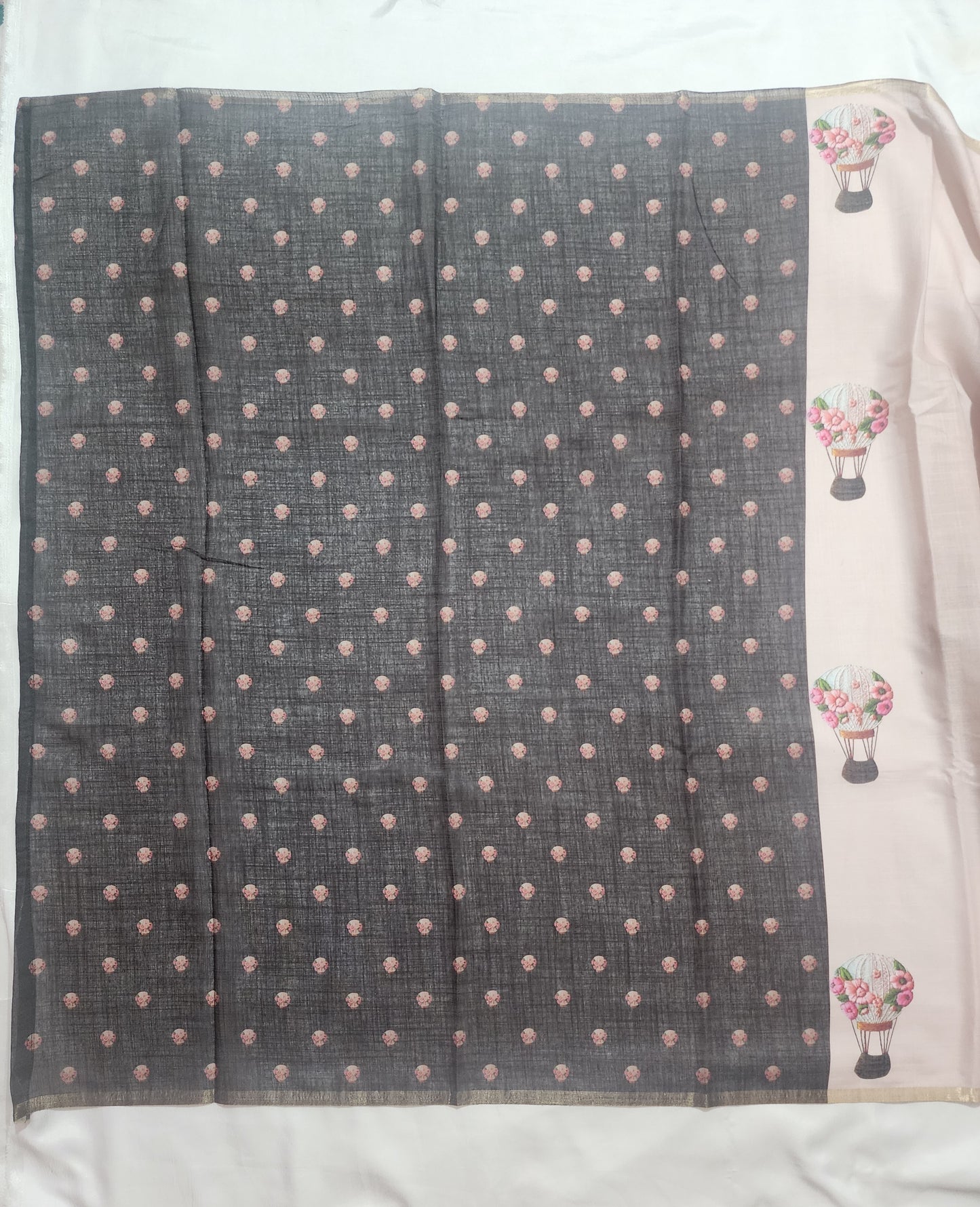 Blush Balloon Dream Tapi Print Saree