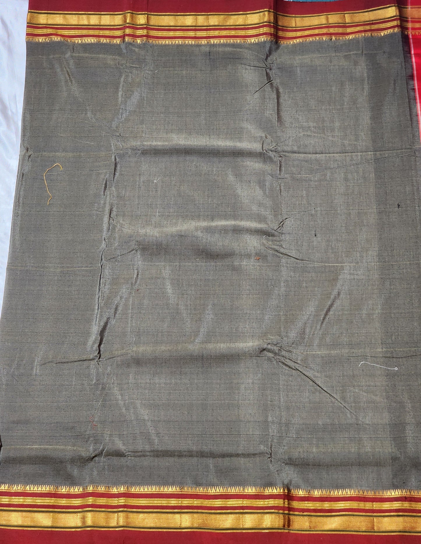 Earth Grey Ilkal Cotton-silk Saree