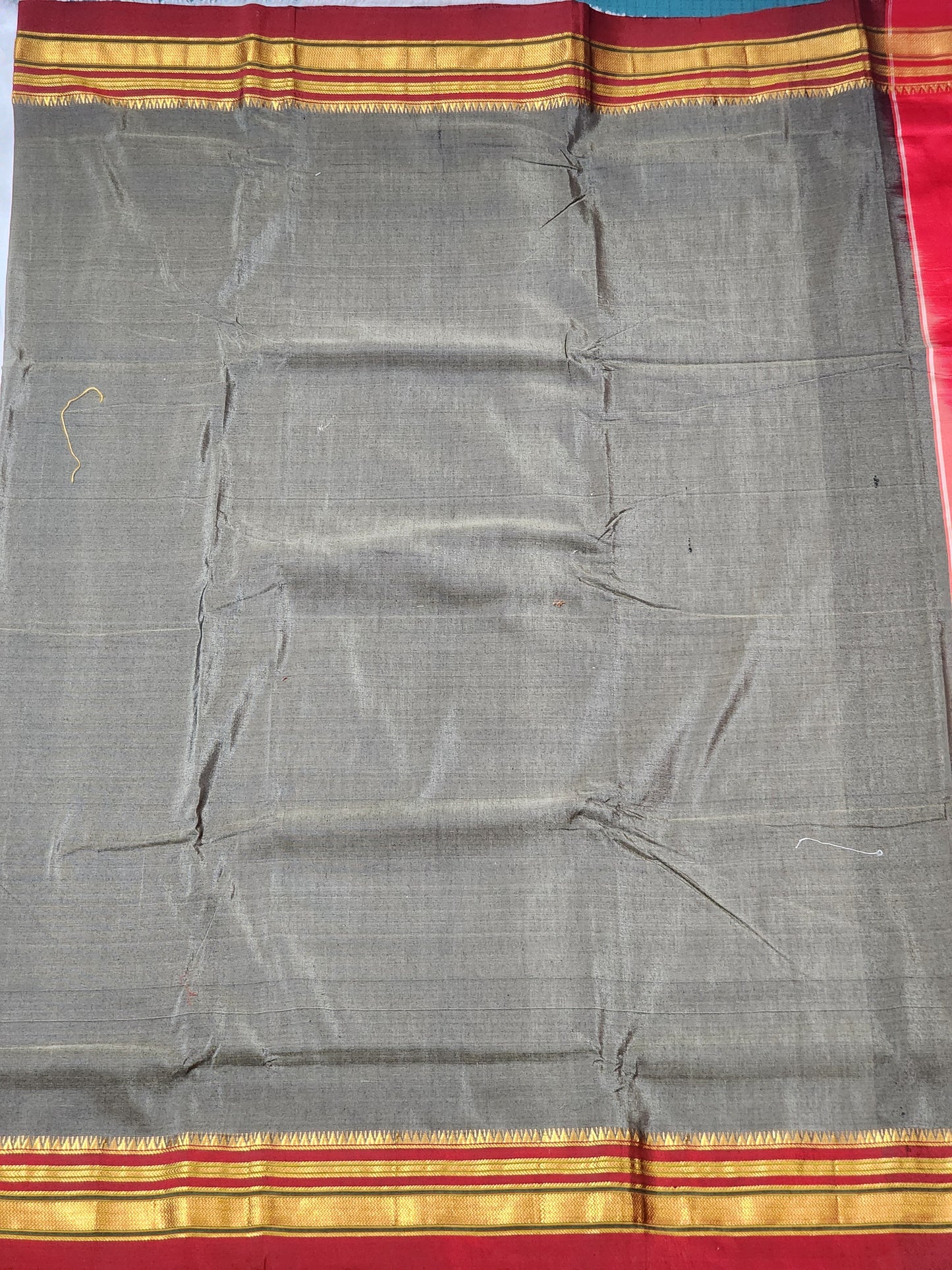 Earth Grey Ilkal Cotton-silk Saree