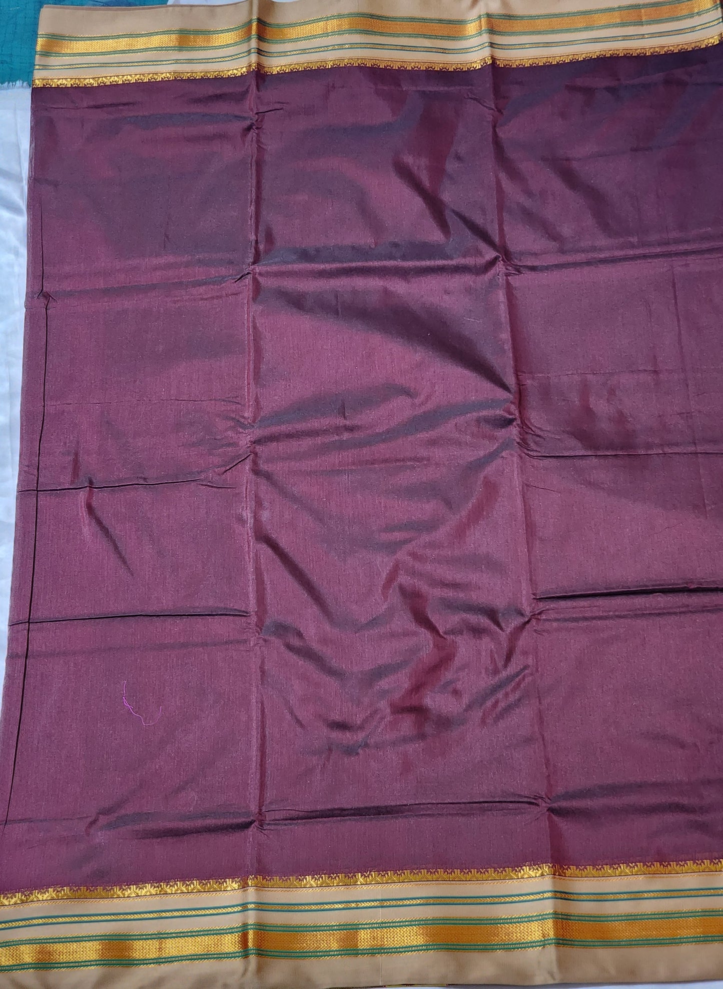 Maroon Ilkal Cotton Saree