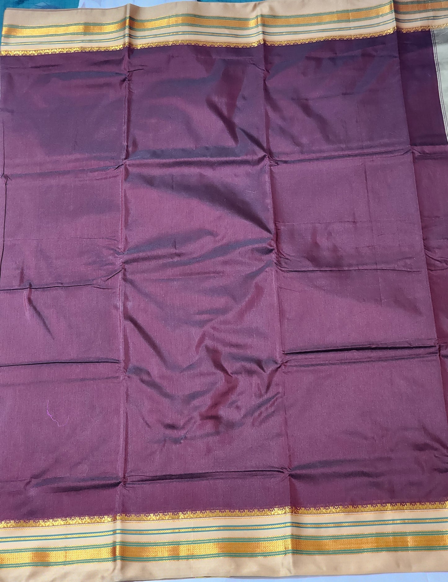 Maroon Ilkal Cotton Saree