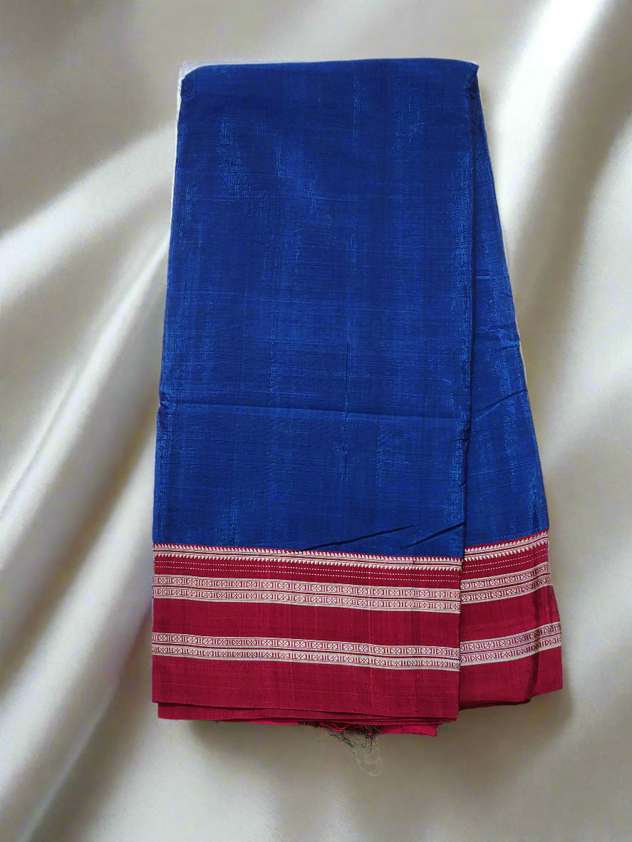 Royal Blue Ilkal Viscose Silk Saree
