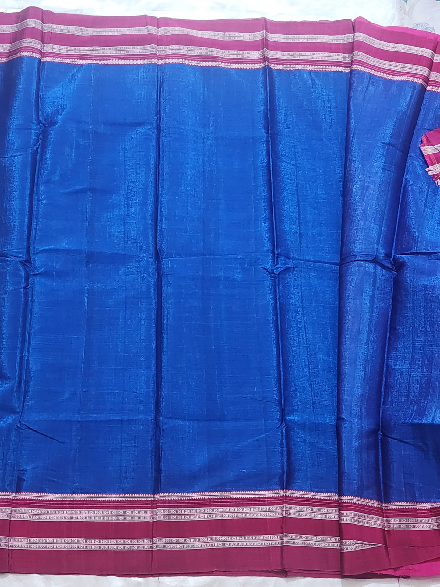 Royal Blue Ilkal Viscose Silk Saree