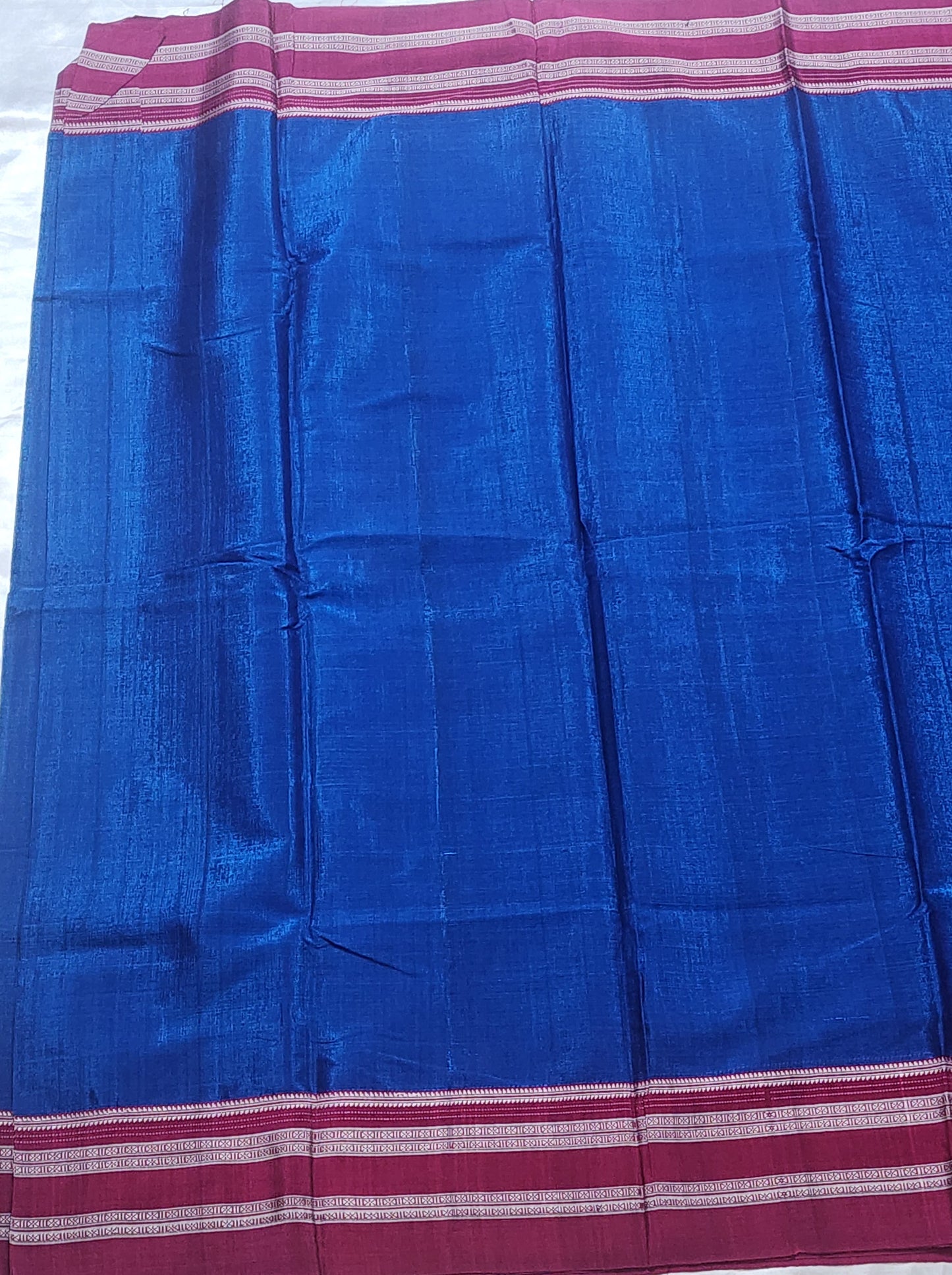 Royal Blue Ilkal Viscose Silk Saree