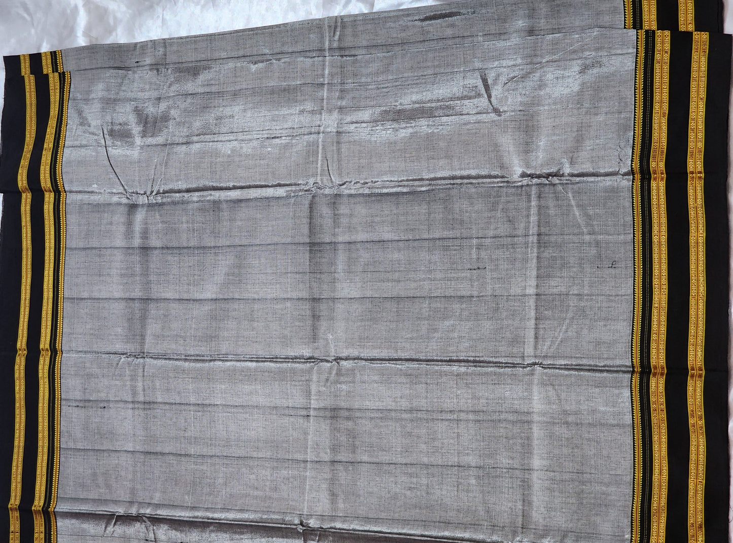 Elegant Grey Ilkal Viscose Silk Saree