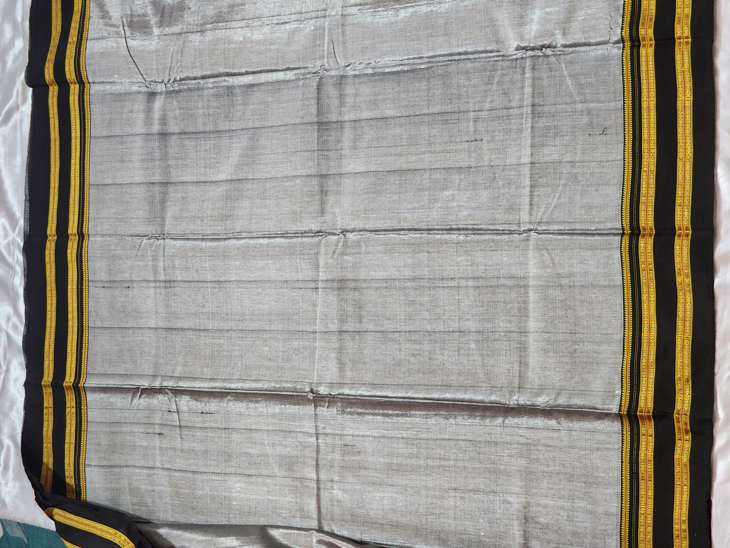 Elegant Grey Ilkal Viscose Silk Saree