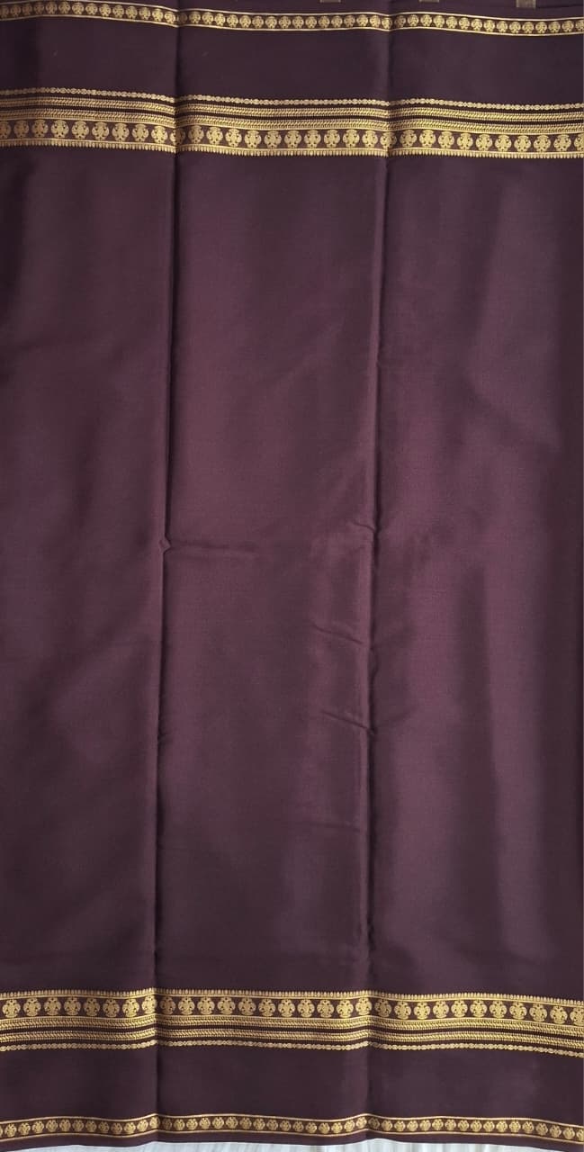 pink brown mysore silk