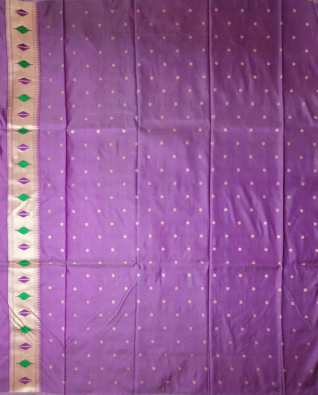 Charming Pink Paithani Soft Silk Saree