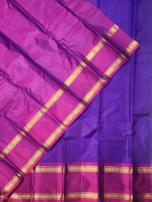 Majestic Purple Gadwal Silk Saree