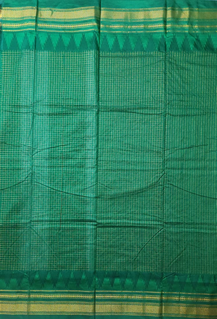 Olive–Brown Jari Chadarang Ilkal Saree