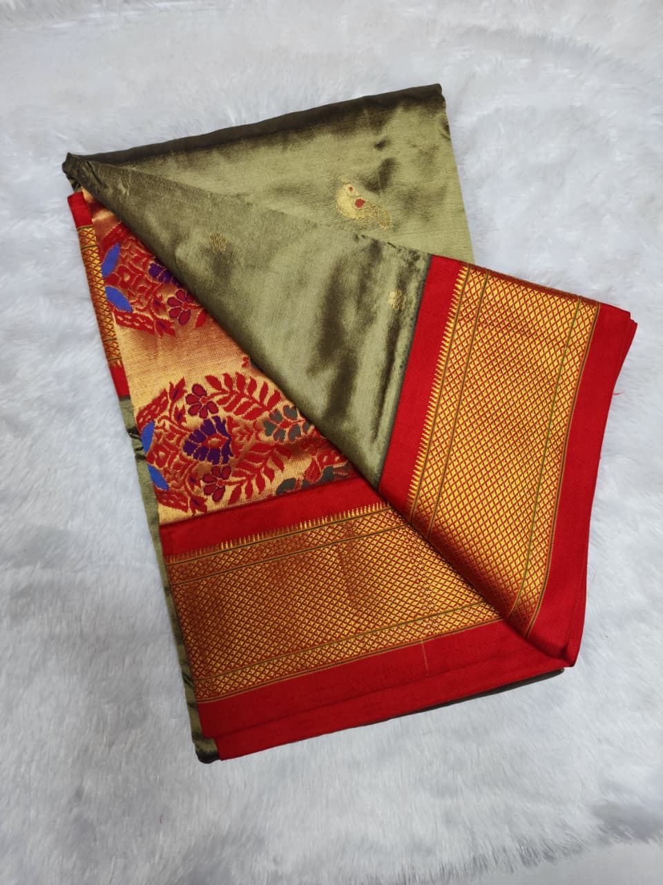 golden-beige-paithani-silk