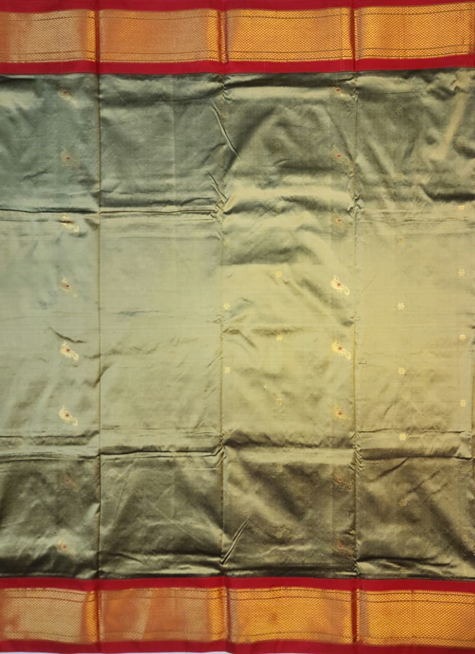 golden-beige-paithani-silk