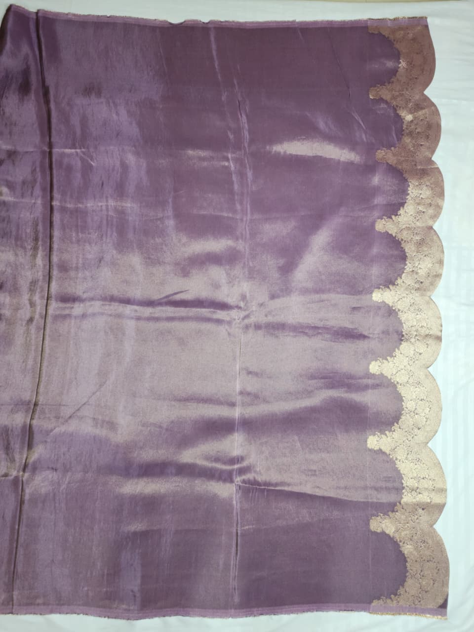 Peach 4-shaded Designer Saree