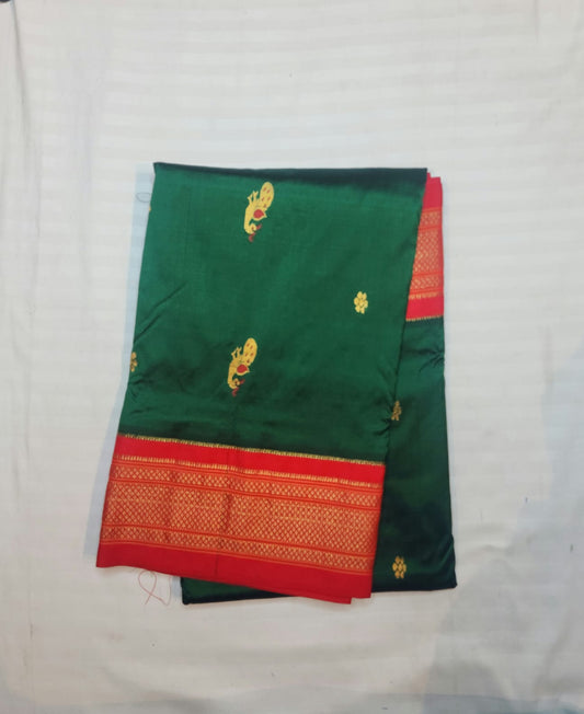 Green-Red-Paithani-silk