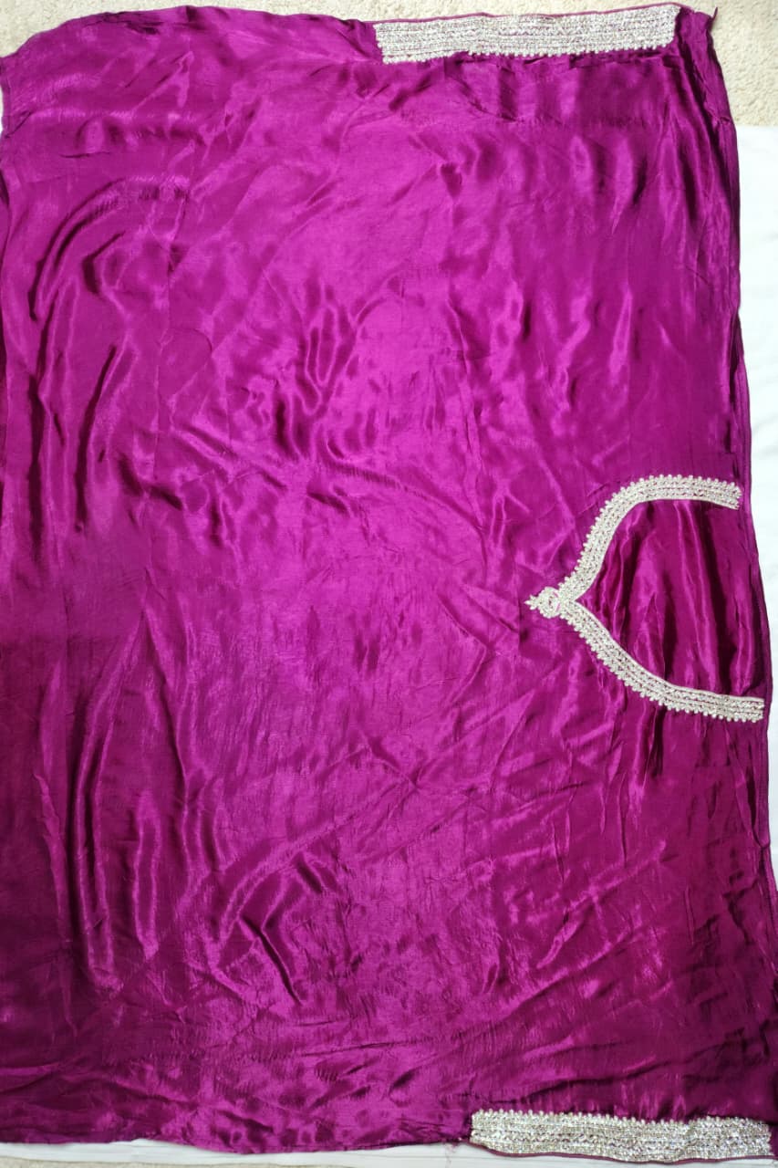 Magenta Party Wear Saree – Elegant Embellished Classic